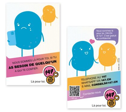 FR: Cartes de visite Conseils + aide 147 (Set de 25 cartes)