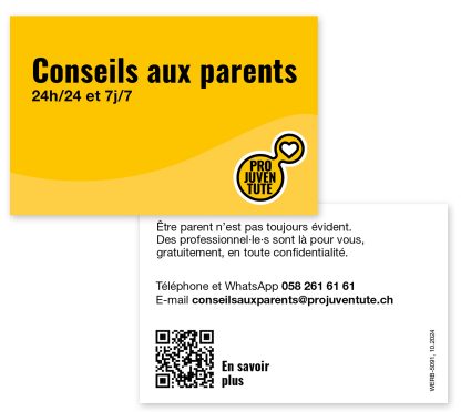 FR: Cartes de visite Conseils aux parents (Set de 25 cartes)