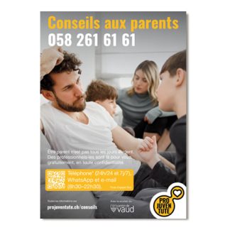 Flyer Conseils aux parents, canton Vaud